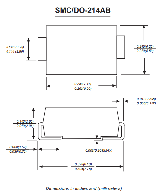 B340A/B 3.0A Surface Mount Schottky Barrier Rectifier